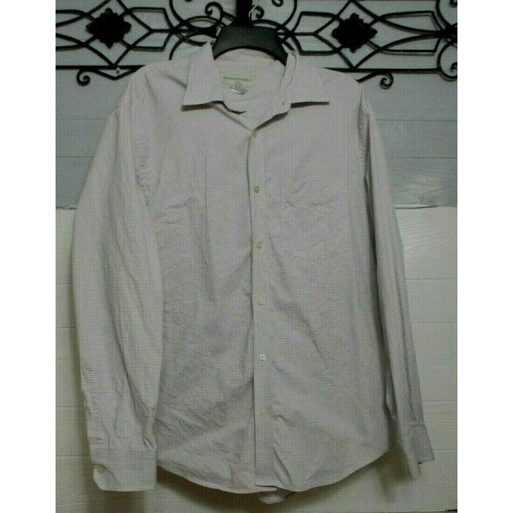 Banana Republic Men's Button Up Shirt Size L Long Sleeve Multicolored Plaid